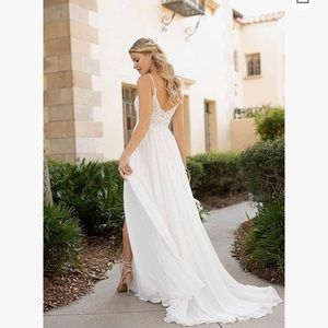Women's Beach/A-line Boho Bridal Wedding Gown